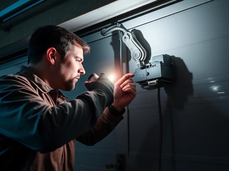 Emergency garage door service by professional technician